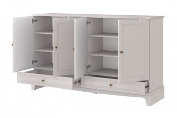 Комод 4 двери 2ящ. Лорето, льняной (БМ) в Богдановиче - bogdanovich.mebel-e96.ru