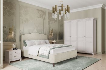 Спальный гарнитур Лорето, модульный, льняной (БМ) в Богдановиче - bogdanovich.mebel-e96.ru
