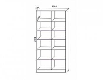 Шкаф распашной 1000 мм М6-2.4 Б+Б 100 (М6) в Богдановиче - bogdanovich.mebel-e96.ru