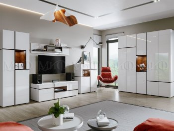 Стенка Мадера модульная (Миф) в Богдановиче - bogdanovich.mebel-e96.ru