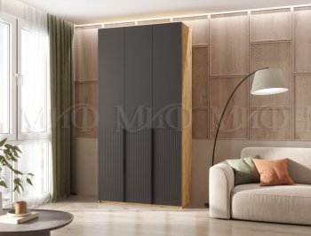 Шкаф 1200 мм Марвэл крафт/графит (Миф) в Богдановиче - bogdanovich.mebel-e96.ru