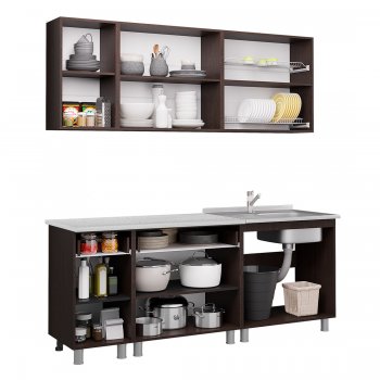 Кухонный гарнитур Монтана 2000 мм (БТС) в Богдановиче - bogdanovich.mebel-e96.ru