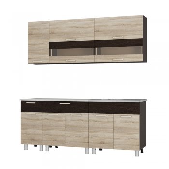 Кухонный гарнитур Монтана 2000 мм (БТС) в Богдановиче - bogdanovich.mebel-e96.ru