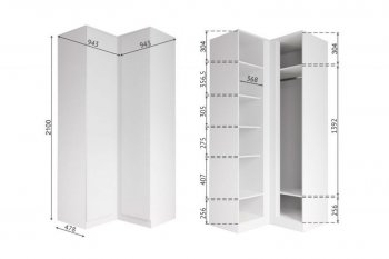 Угловой шкаф Мори графит (ДСВ) в Богдановиче - bogdanovich.mebel-e96.ru