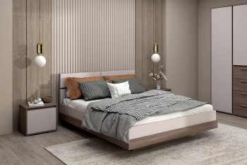 Спальный гарнитур Ника, модульный (Зарон) в Богдановиче - bogdanovich.mebel-e96.ru