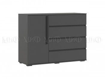 Комод 1 дверь 4 ящика (1200) Норд, графит (Миф) в Богдановиче - bogdanovich.mebel-e96.ru