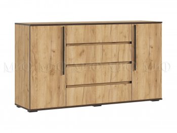 Комод 2 двери 4 ящика (1600) Норд, крафт (Миф) в Богдановиче - bogdanovich.mebel-e96.ru