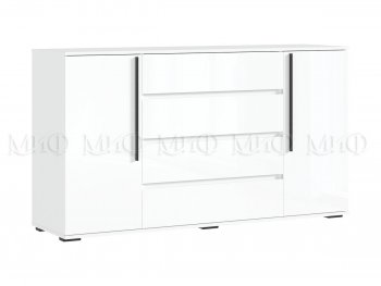 Комод 2 двери 4 ящика (1600) Норд, белый (Миф) в Богдановиче - bogdanovich.mebel-e96.ru