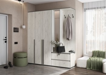 Прихожая Норд+Шкаф 1200, крафт белый (Миф) в Богдановиче - bogdanovich.mebel-e96.ru