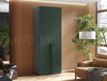 Шкаф 800 мм 2-х ств. Норд графит/изумруд (Миф) в Богдановиче - bogdanovich.mebel-e96.ru