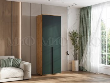 Шкаф 800 мм 2-х ств. Норд крафт/изумруд (Миф) в Богдановиче - bogdanovich.mebel-e96.ru