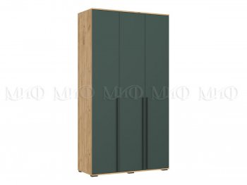 Шкаф 1200 мм 3-х ств. Норд дуб крафт/изумруд (Миф) в Богдановиче - bogdanovich.mebel-e96.ru