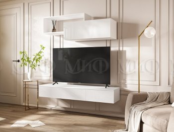 Стенка Норд-2 белый глянец (Миф) в Богдановиче - bogdanovich.mebel-e96.ru