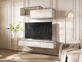 Стенка Норд-2 дуб крафт белый (Миф) в Богдановиче - bogdanovich.mebel-e96.ru