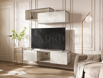 Стенка Норд-1 дуб крафт белый (Миф) в Богдановиче - bogdanovich.mebel-e96.ru