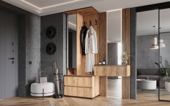 Прихожая+Тумба с зеркалом Норд (Миф) в Богдановиче - bogdanovich.mebel-e96.ru