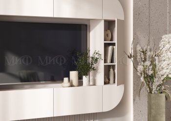 Стенка Норд (Зона ТВ), кашемир (Миф) в Богдановиче - bogdanovich.mebel-e96.ru