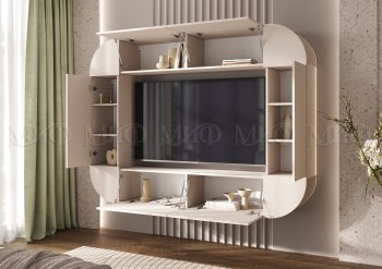 Стенка Норд (Зона ТВ), кашемир (Миф) в Богдановиче - bogdanovich.mebel-e96.ru