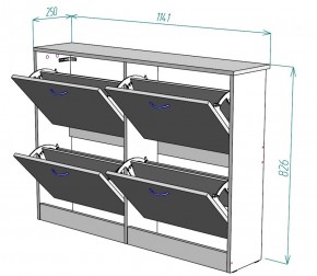 Обувница W11 (Графит) в Богдановиче - bogdanovich.mebel-e96.ru