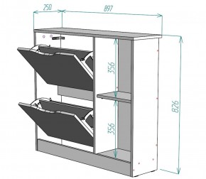 Обувница W30 (ДМ) в Богдановиче - bogdanovich.mebel-e96.ru