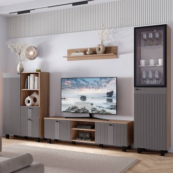 Стенка Олива комп.2 (БТС) в Богдановиче - bogdanovich.mebel-e96.ru
