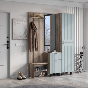 Прихожая Олива комп.1 шарли бриз (БТС) в Богдановиче - bogdanovich.mebel-e96.ru