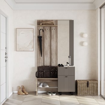 Прихожая Олива муссон софт, модульная (БТС) в Богдановиче - bogdanovich.mebel-e96.ru