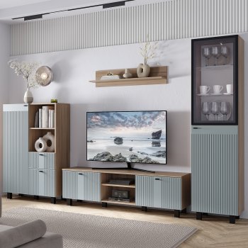 Тумба под ТВ Олива ТБ-09 шарли бриз (БТС) в Богдановиче - bogdanovich.mebel-e96.ru