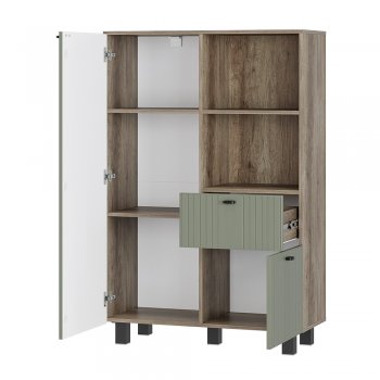 Шкаф 900 мм Олива ШК-16 эвкалипт софт (БТС) в Богдановиче - bogdanovich.mebel-e96.ru