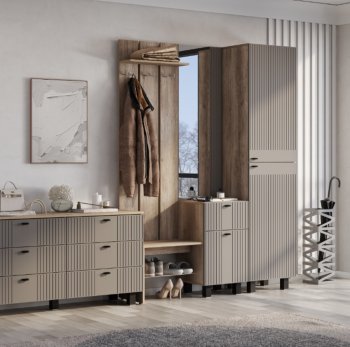 Прихожая Олива муссон софт, модульная (БТС) в Богдановиче - bogdanovich.mebel-e96.ru