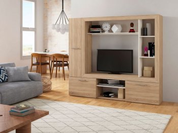 Стенка OSKAR3 дуб сонома (Генезис) в Богдановиче - bogdanovich.mebel-e96.ru