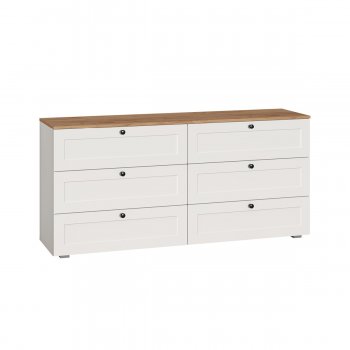 Комод Остин 16.240 белый (Моби) в Богдановиче - bogdanovich.mebel-e96.ru | фото