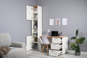 Набор детской мебели Остин белый, модульный (Моби) в Богдановиче - bogdanovich.mebel-e96.ru