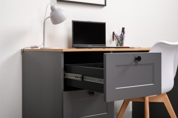 Стол письменный 12.159 Остин графит (Моби) в Богдановиче - bogdanovich.mebel-e96.ru