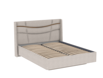 Кровать двуспальная Палермо Nebby Elon 31 (СБК) в Богдановиче - bogdanovich.mebel-e96.ru | фото