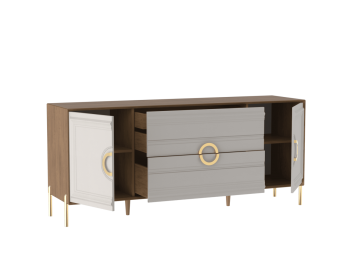 Комод широкий Палермо (СБК) в Богдановиче - bogdanovich.mebel-e96.ru