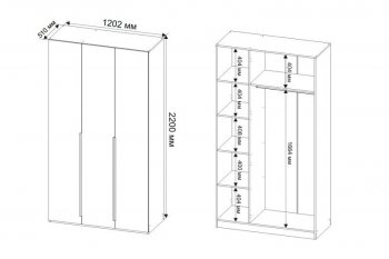 Шкаф 1200 мм Пальма, Сатин (ДСВ) в Богдановиче - bogdanovich.mebel-e96.ru