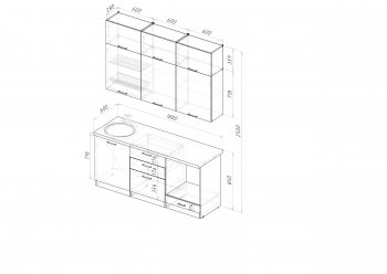 Кухонный гарнитур Парма макси 1800 мм (Герда) в Богдановиче - bogdanovich.mebel-e96.ru