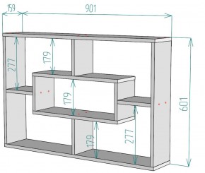 Полка S40 (Белый) в Богдановиче - bogdanovich.mebel-e96.ru