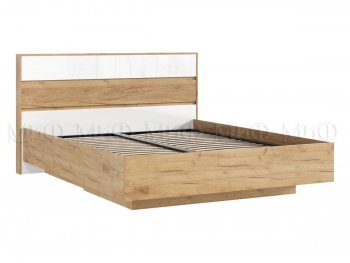 Кровать парящая Роджина с подсветкой, крафт/белый (Миф) в Богдановиче - bogdanovich.mebel-e96.ru