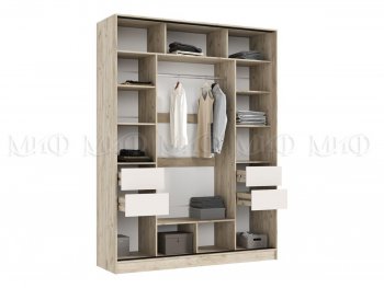 Спальный гарнитур Роджина крафт серый/кашемир, модульный (Миф) в Богдановиче - bogdanovich.mebel-e96.ru