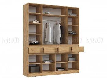 Шкаф 2000 мм 4-х ств. Роджина крафт/изумруд (Миф) в Богдановиче - bogdanovich.mebel-e96.ru