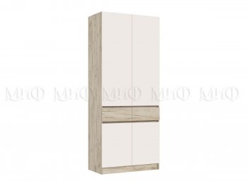 Шкаф 1000 мм Роджина крафт серый/кашемир (Миф) в Богдановиче - bogdanovich.mebel-e96.ru