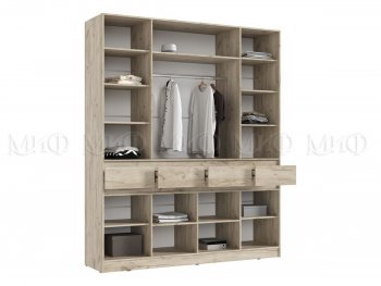 Спальный гарнитур Роджина крафт серый/кашемир, модульный (Миф) в Богдановиче - bogdanovich.mebel-e96.ru