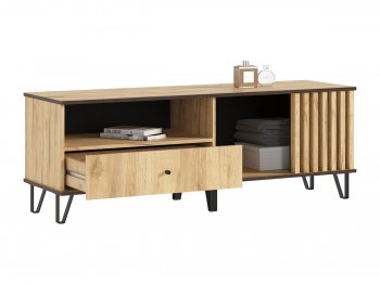 Тумба ТВ (1500) Роджина дуб крафт (Миф) в Богдановиче - bogdanovich.mebel-e96.ru