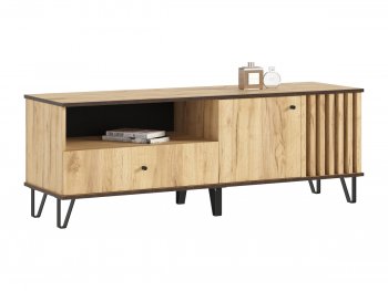 Тумба ТВ (1500) Роджина дуб крафт (Миф) в Богдановиче - bogdanovich.mebel-e96.ru