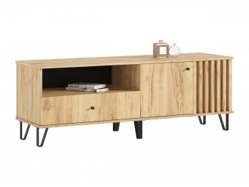 Тумба ТВ (1500) Роджина дуб крафт/дуб крафт (Миф) в Богдановиче - bogdanovich.mebel-e96.ru