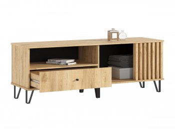 Тумба ТВ (1500) Роджина дуб крафт/дуб крафт (Миф) в Богдановиче - bogdanovich.mebel-e96.ru