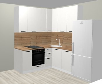 Кухонный гарнитур угловой 2000*1400 мм (Санвут) в Богдановиче - bogdanovich.mebel-e96.ru