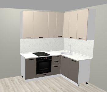 Кухонный гарнитур угловой 2000*1400 мм (Санвут) в Богдановиче - bogdanovich.mebel-e96.ru